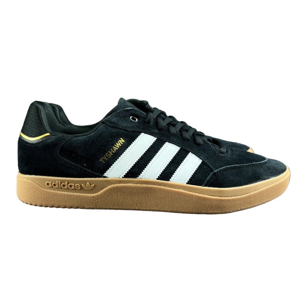 Adidas Tyshawn Low Remastered Core Black Gum Shoes IG5280 Men's Sizes 7.5 - 13